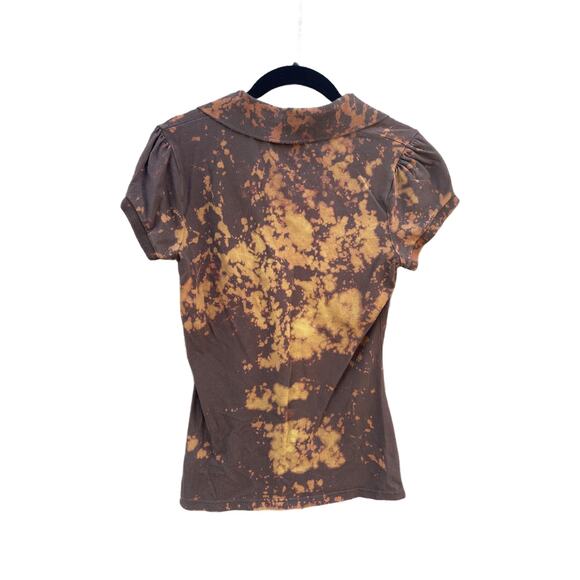 Tie Dye Polo Shirt | Women’s Shirt | Splatter Tie - Reverse Dye - Picture 2 of 2